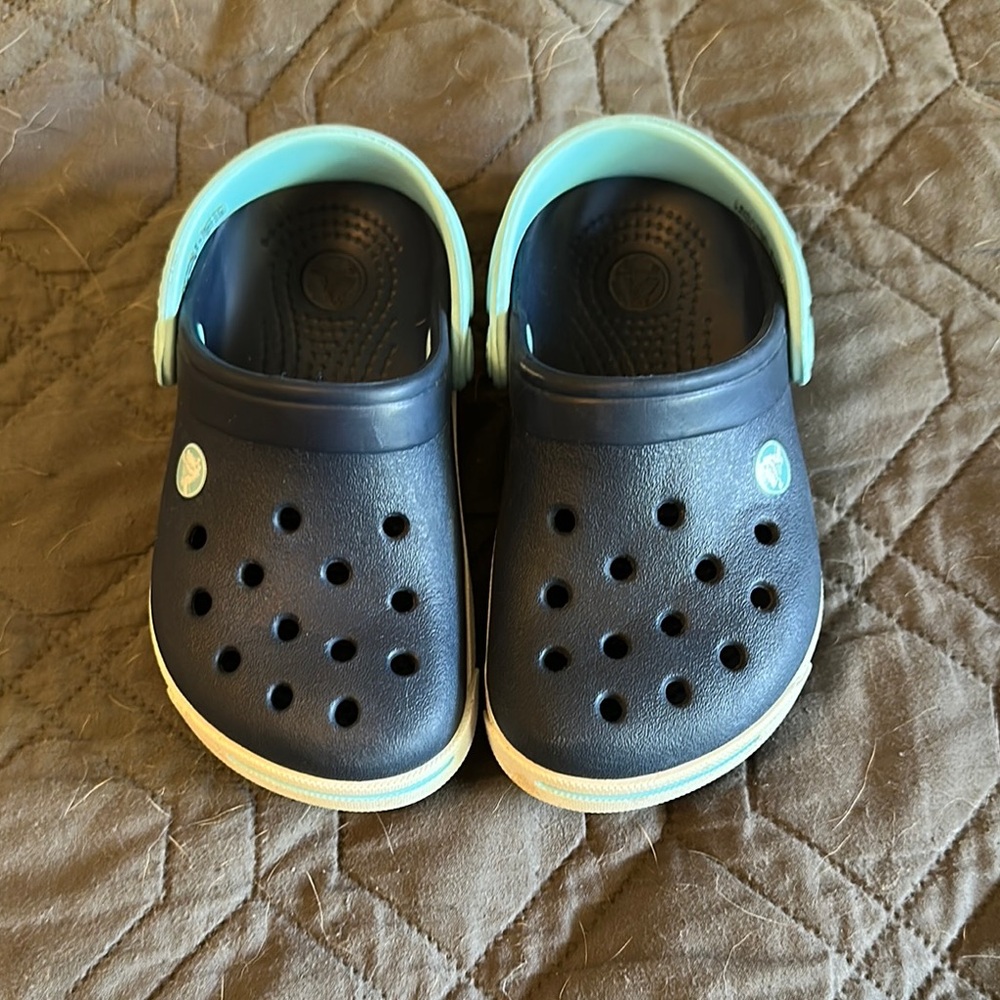 Kids Navy Blue Crocs